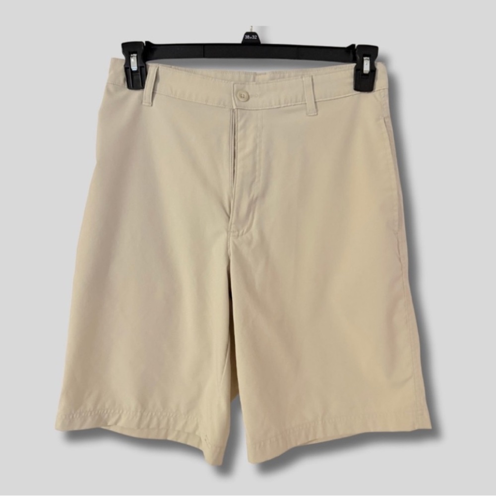 Champion Men's Beige Flat Front Golf Shorts